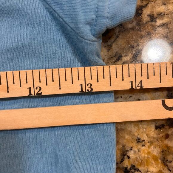 Mini Boden Girls 5-6 Wale Shirt Short Sleeve Blue Colorful Poke Dots - Picture 7 of 8